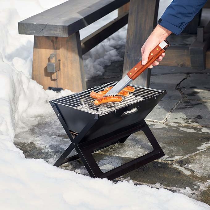 Barbeque during the winter